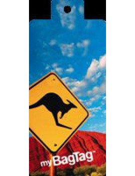 My Bag Tag Kangaroo Sign